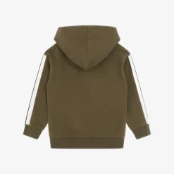 Monogram Tag Katoenen Hoodie met Tijgerhuid