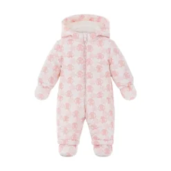 Monogram-Borduurwerk Babygrow Set Roze