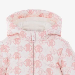 Monogram-Borduurwerk Babygrow Set Roze