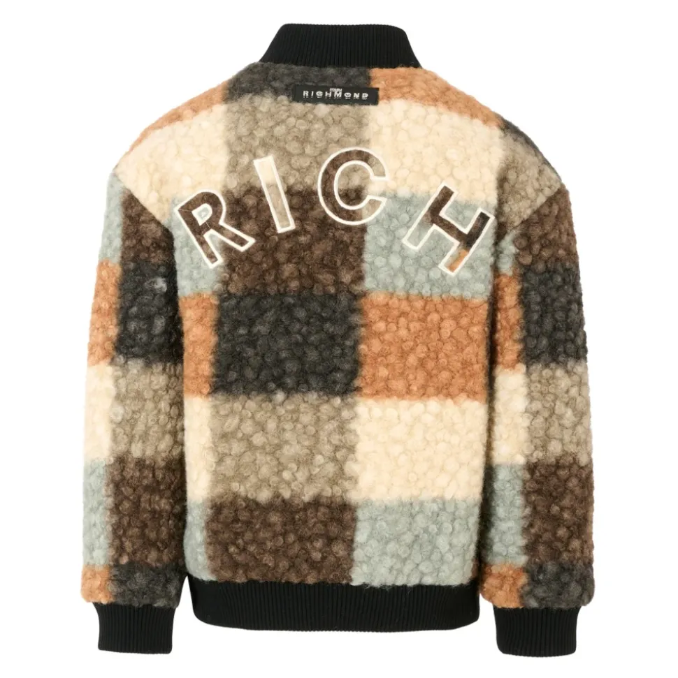Multicolor Faux Shearling Bomberjack