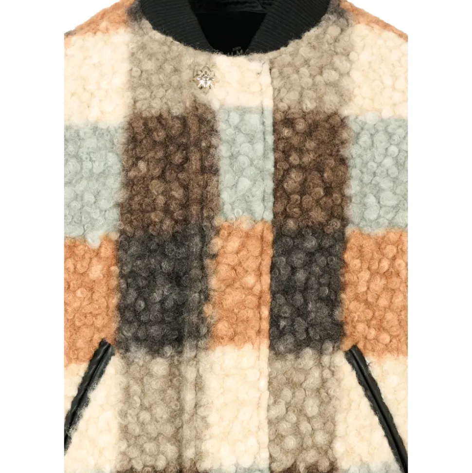 Multicolor Faux Shearling Bomberjack