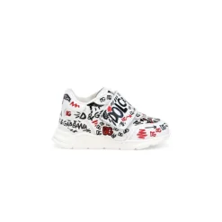 Multicolor Graffiti Print Sneakers