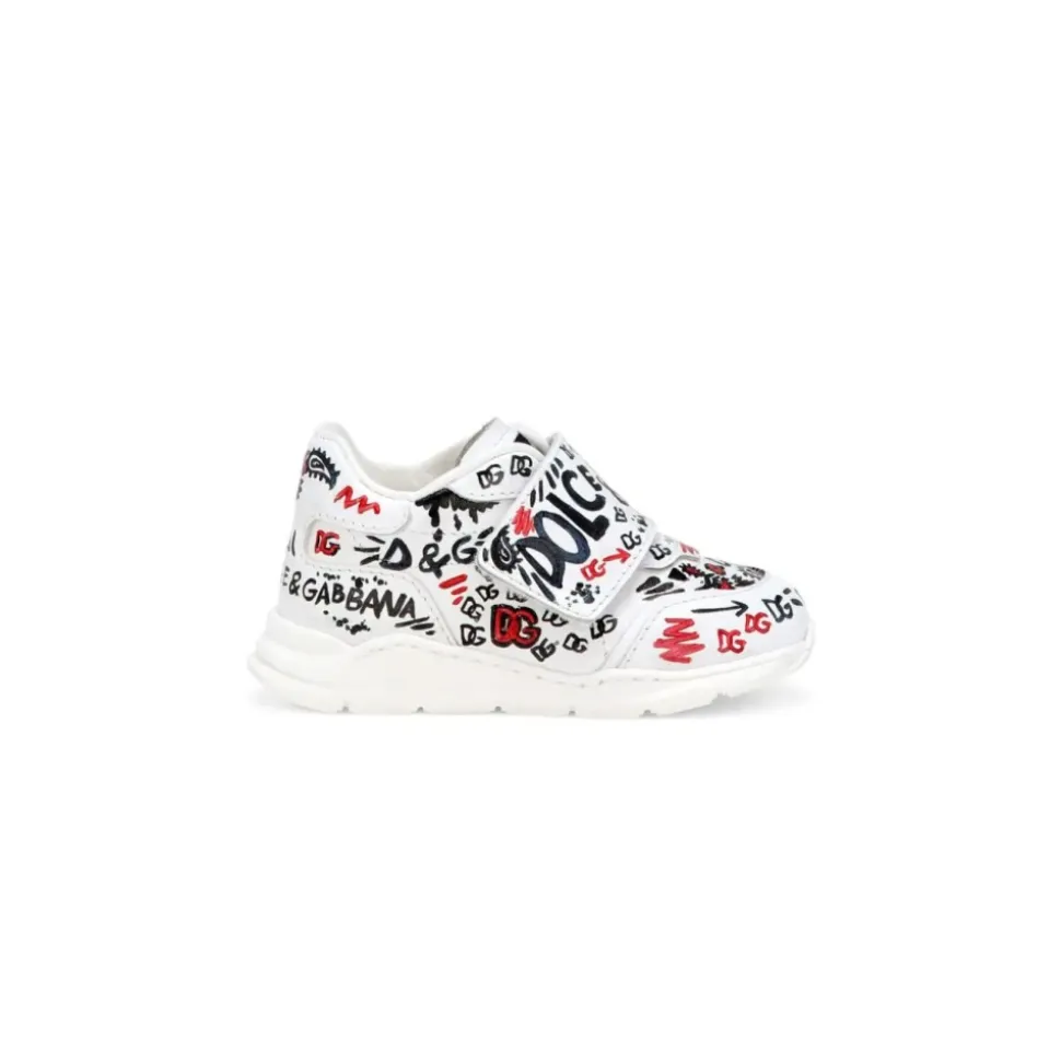 Multicolor Graffiti Print Sneakers