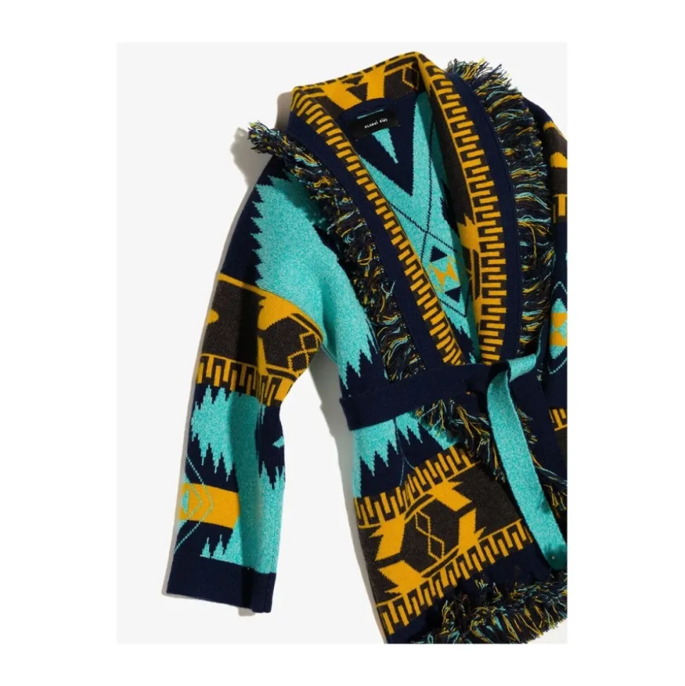 Multicolor Intarsia-gebreide Vest