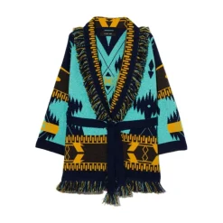 Multicolor Intarsia-gebreide Vest