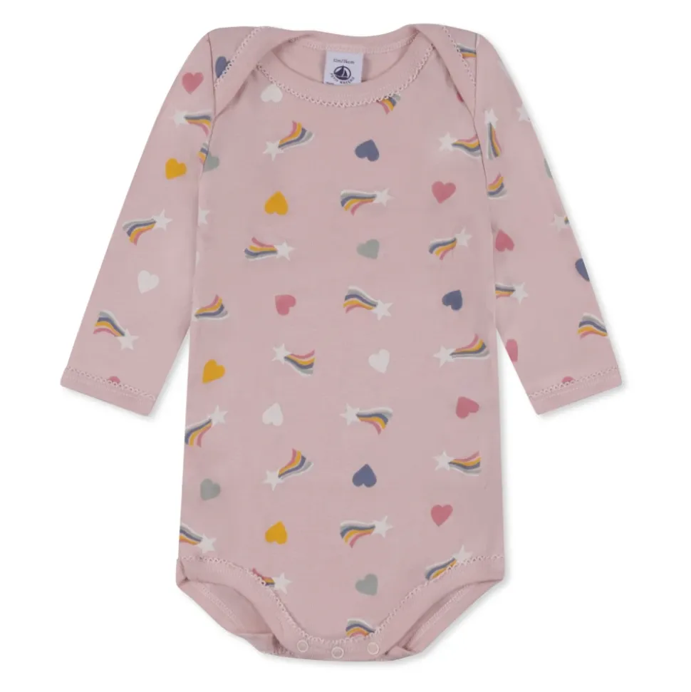 Multicolor katoenen body set met geborduurde details