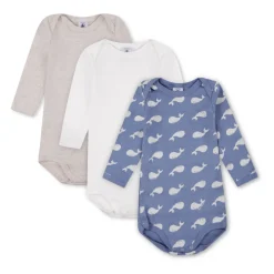 Multicolor katoenen body set met walvisprint