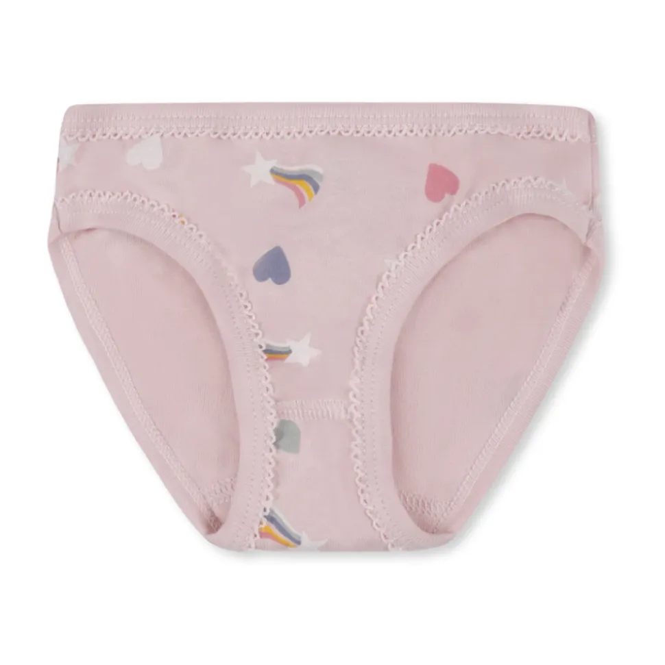 Multicolor Katoenen Onderbroeken Set met Hartjes