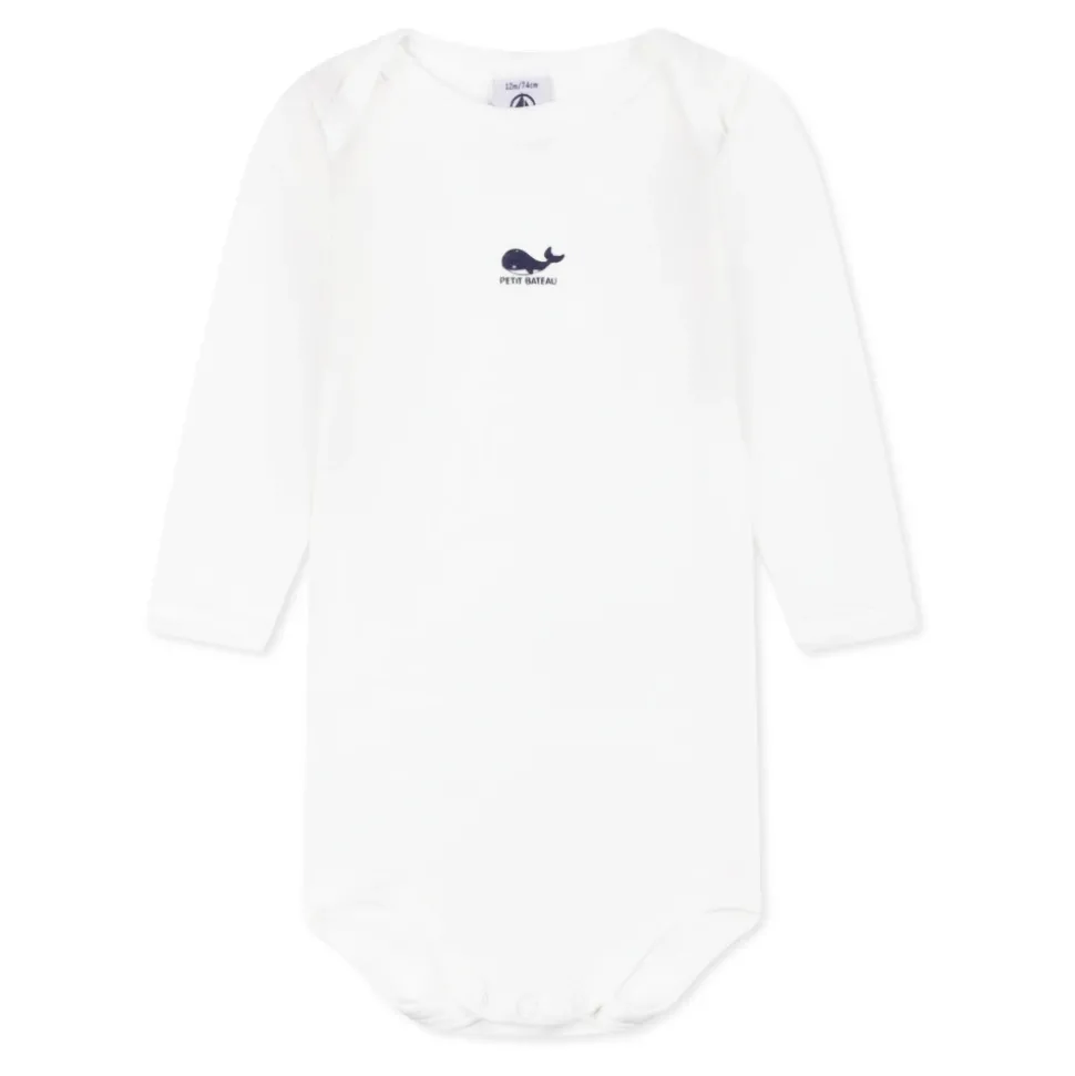 Multicolor katoenen rompertjes set met walvissen