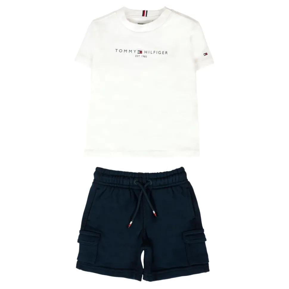 Multicolor Katoenen T-shirt en Shorts Set