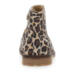 Multicolor Luipaard Enkellaarzen met Logo