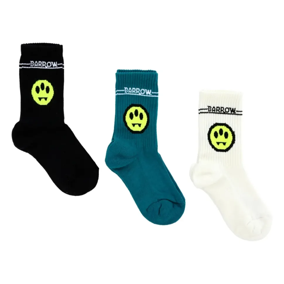 Multicolor Terry Sokkenset met Smiley