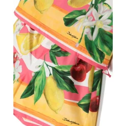 MultiColour Print Katoenen Jurk Set