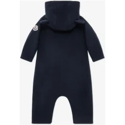 Navy Baby Logo Romper
