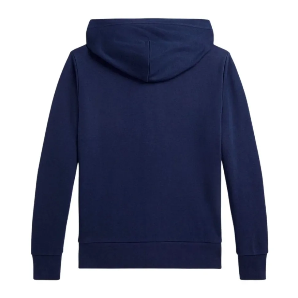 Navy Blauw Logo Hoodie Jas