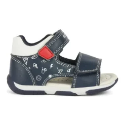 Navy Rode Sandalen