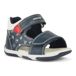 Navy Rode Sandalen