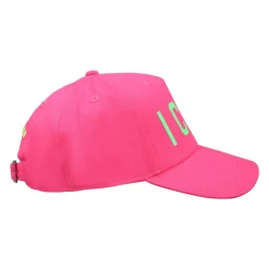 Neon Fuchsia Hoed met Klep