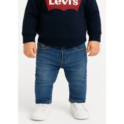 Neonato Slim Fit Jeans - Trek Aan Elastisch Mediumblauw