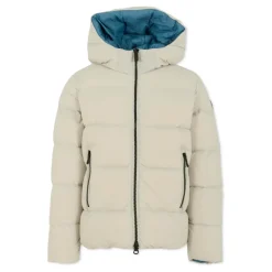 Omkeerbaar Gewatteerd Donsjack Grijs Blauw