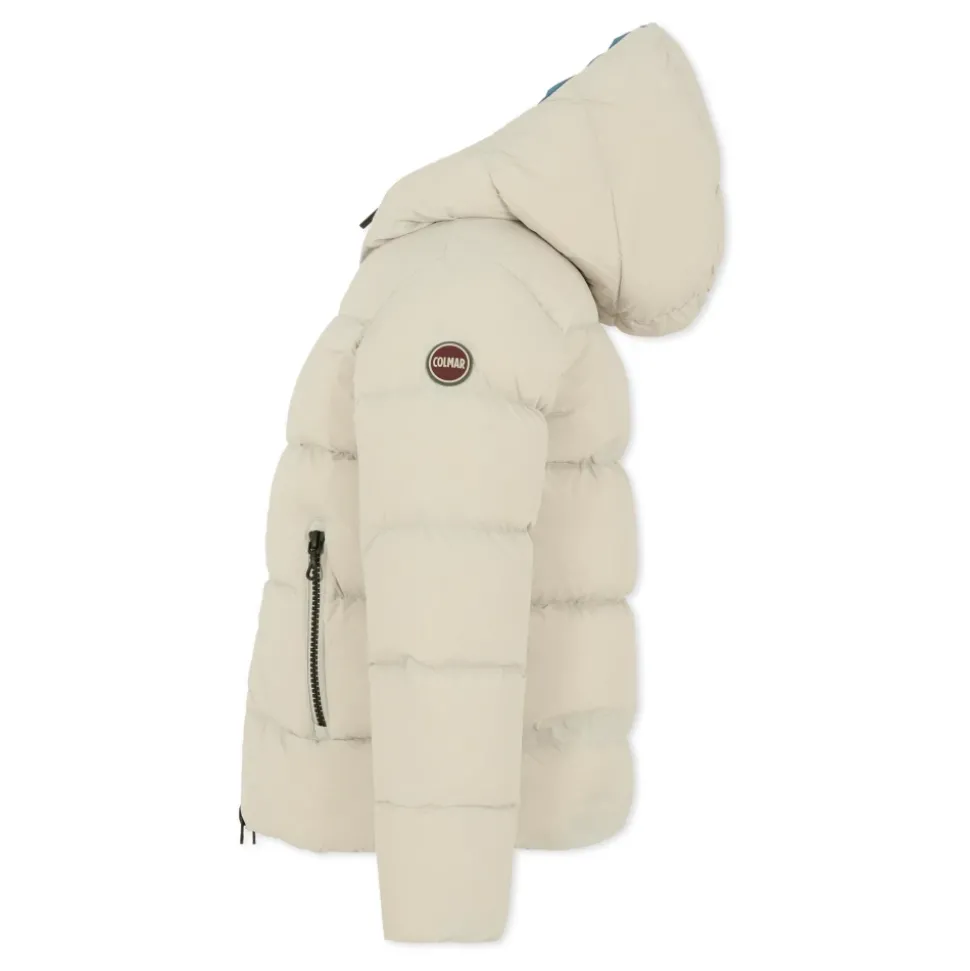 Omkeerbaar Gewatteerd Donsjack Grijs Blauw