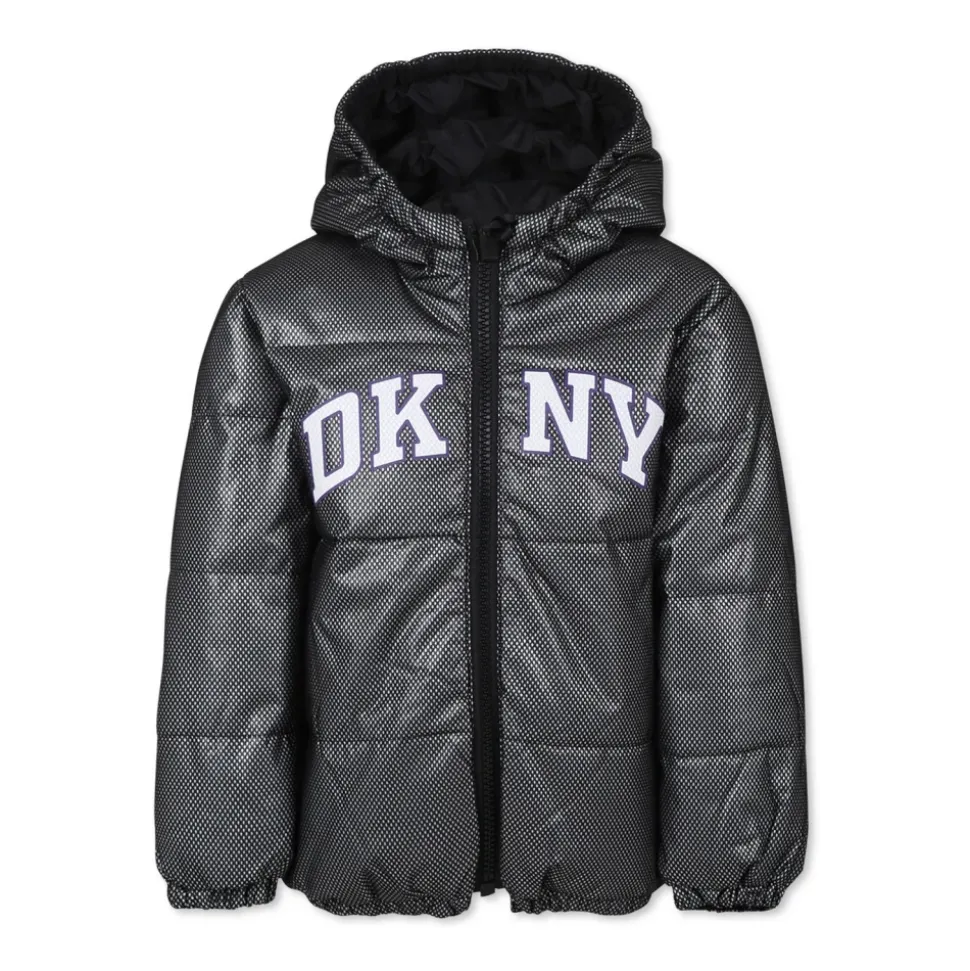 Omkeerbare Gewatteerde Donsjas Zwart