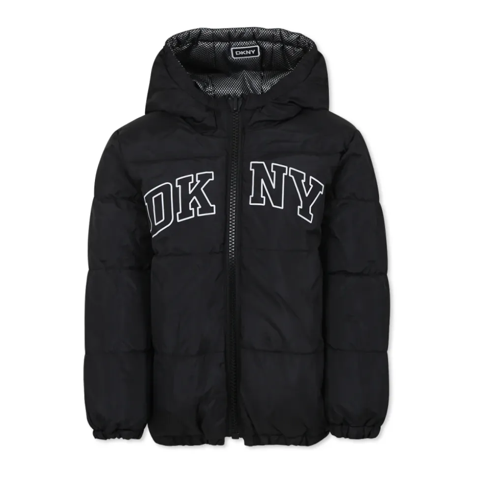 Omkeerbare Gewatteerde Donsjas Zwart