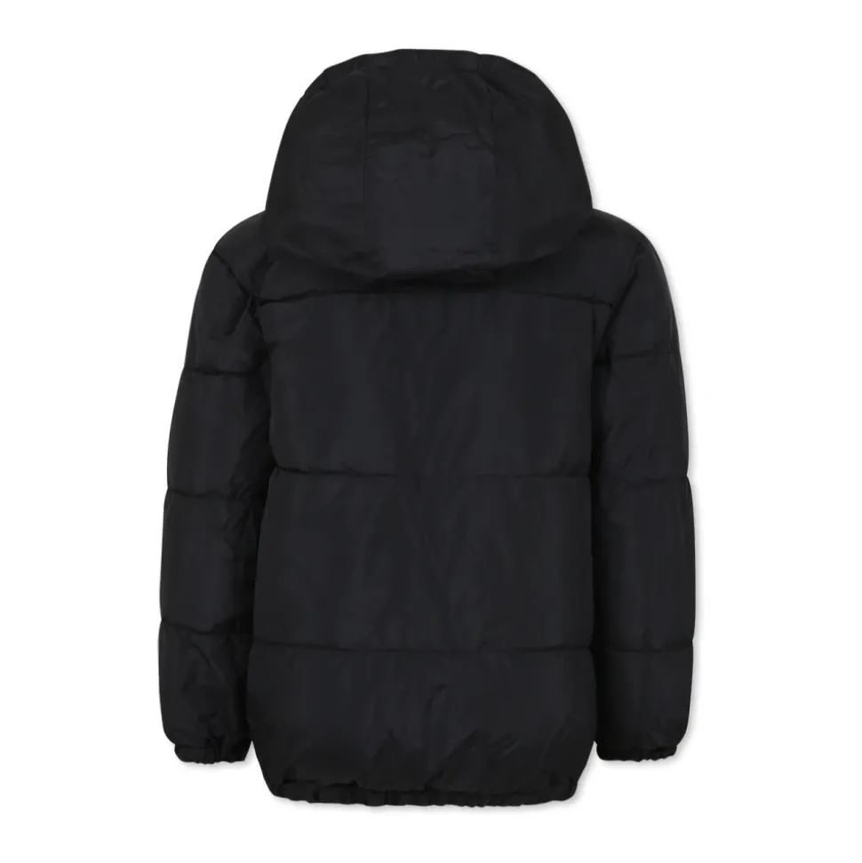 Omkeerbare Gewatteerde Donsjas Zwart