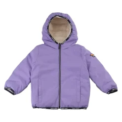 Omkeerbare gewatteerde jas met capuchon