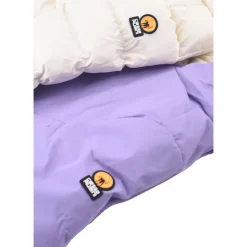 Omkeerbare gewatteerde jas met capuchon