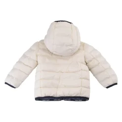 Omkeerbare gewatteerde jas met capuchon