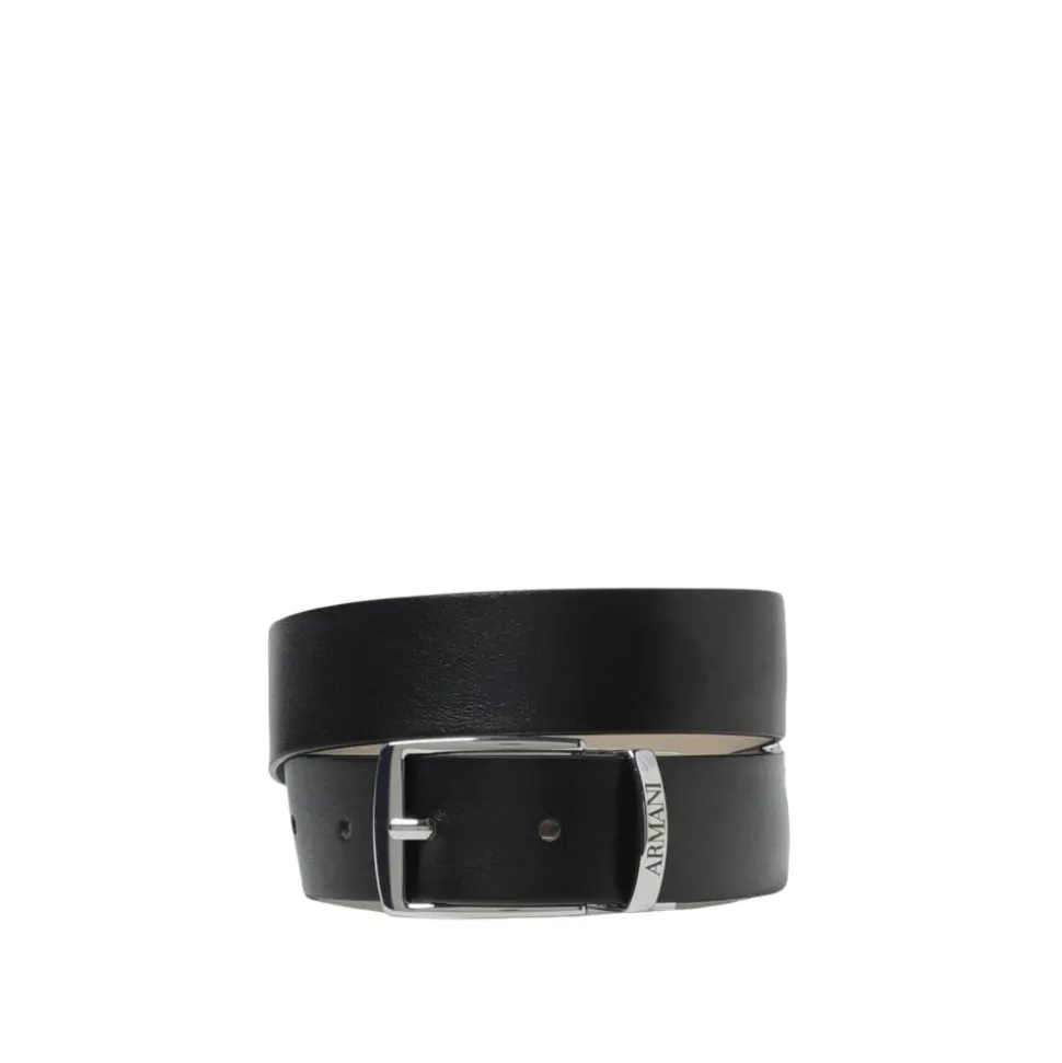 Omkeerbare leren riem met gesp