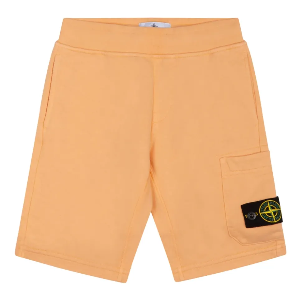 Oranje Cargo Shorts met Compass Badge