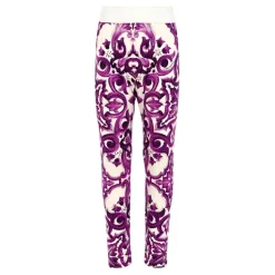 Paarse Majolica Print Leggings