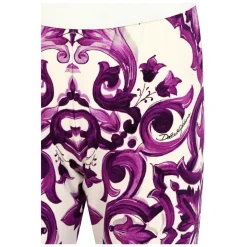 Paarse Majolica Print Leggings
