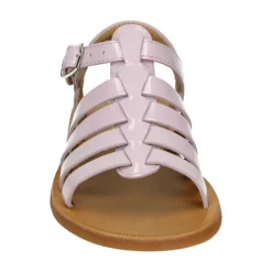 Paarse Strap Sandalen met rubberen zool