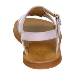 Paarse Strap Sandalen met rubberen zool