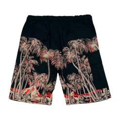 Palm Print Bermuda Shorts