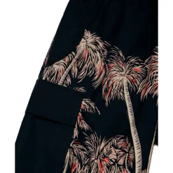 Palm Print Bermuda Shorts