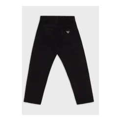 Pantalon van katoenen denim, model met vijf zakken