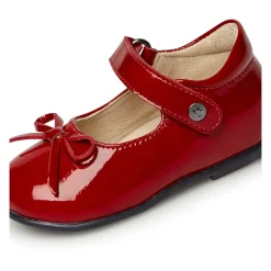Patent leather ballet flats with strap BALLET