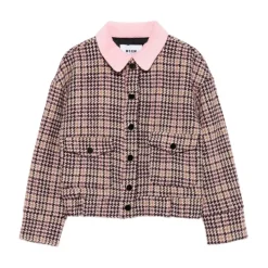 Pied-de-poule Tweed Jas