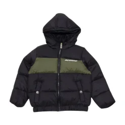 Piumino Bicolore con Stampa Logo