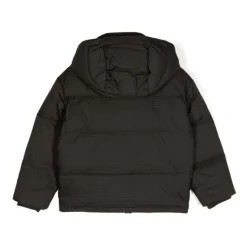 Piumino met capuchon in nylon met logo ASV