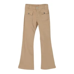 Plain Flare Leg Trousers