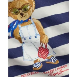 Polo Bear Gestreept Katoenen Jurkje