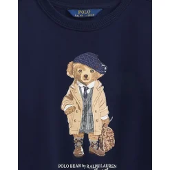 Polo Bear Print Katoenen Sweatshirt