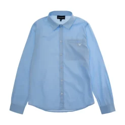 Poplin Overhemd met Logo Borduursel