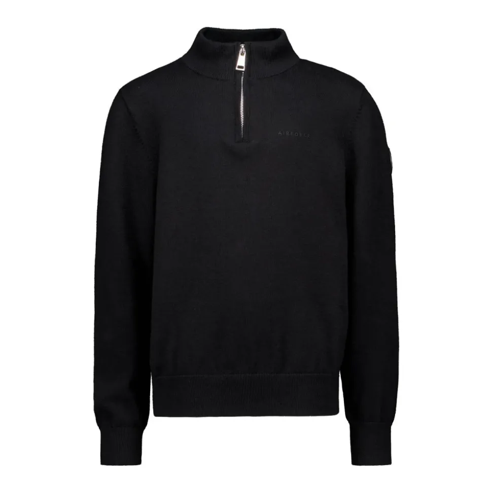 Quarter Zip Gebreide Trui