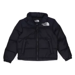 Retro Nuptse Zwarte Tienerjas